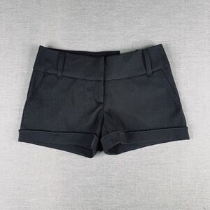Maurices Black Textured Cuffed Shorts